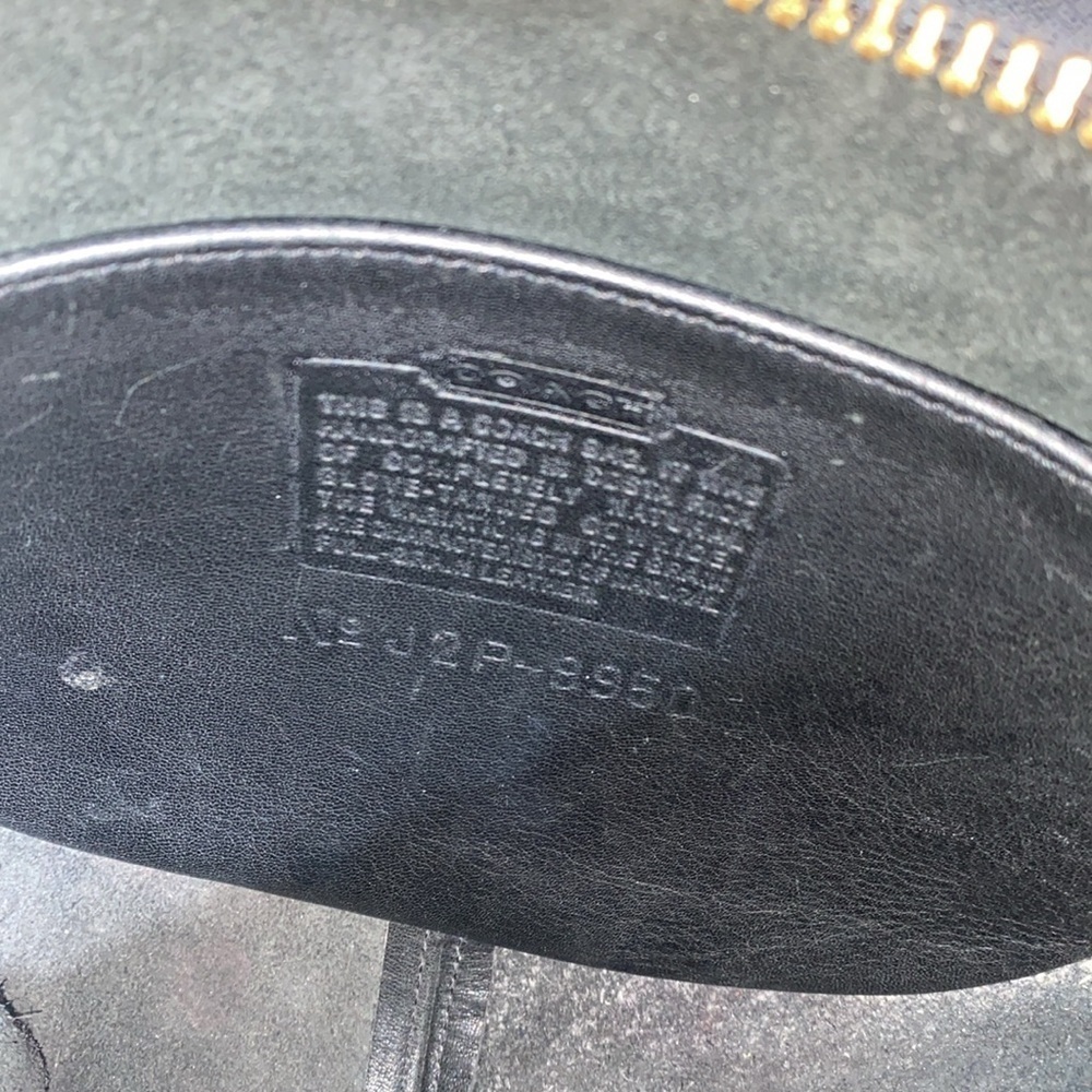 Coach Janice 9950 Black Leather Shoulder Bag - Picture 9 of 13